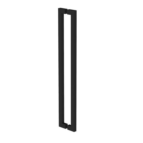 Puxador Duplo Reto Inox 201 1000mm Preto Parma - Soprano