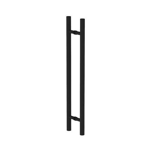 Puxador Duplo Redondo Inox 201 600mm Preto Pisa - Soprano