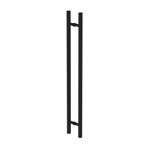 Puxador Duplo Redondo Inox 201 800mm Preto Pisa  - Soprano