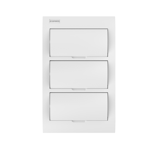 Quadro de Distribuição de Embutir QDS-E 36 P IEC-PB Soprano