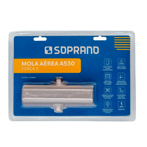 Mola Aérea A530 Força 2 Prata Blister - Soprano