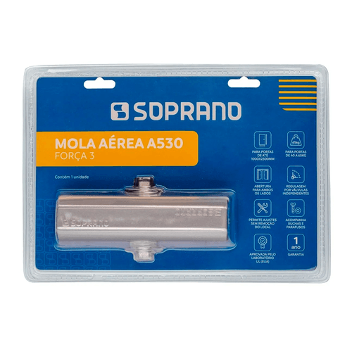 Mola Aérea A530 Força 3 Prata Blister - Soprano