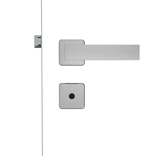 Fechadura Banheiro Reta 55X70 ROS24 Inox Polido Bali - Soprano