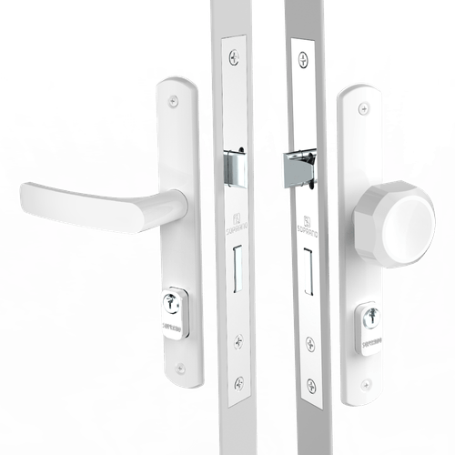 Fechadura Externa 20x53 ESP15 PY45 Branco Pali/Brio - Soprano