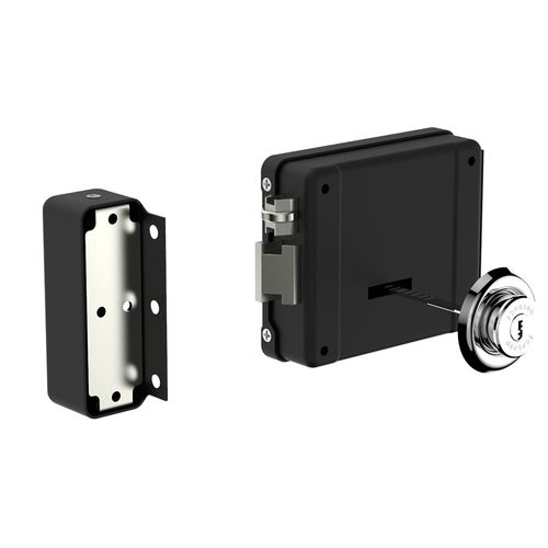 Fechadura Elétrica12V Bipartido PK ROS40 Preto - Soprano