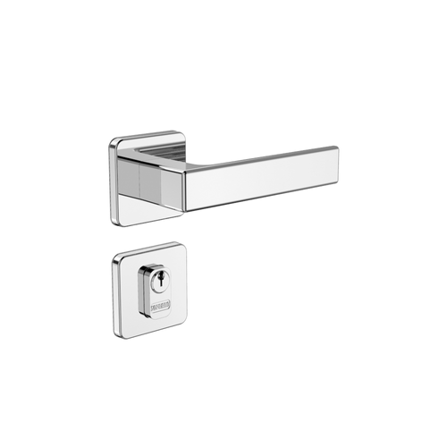 Fechadura Externa 40X53 ROS24 PY 53 Cromado Polido Juno - Soprano