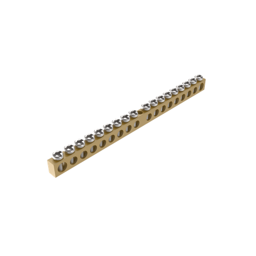 Barramento 2 Furos de 6 mm + 16 Furos de 5 mm - Soprano