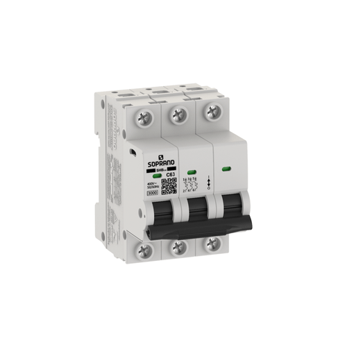 Minidisjuntor Residencial 3 Polos SHB GIII 063A - Soprano