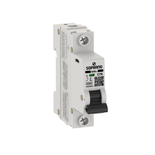 Minidisjuntor Residencial 1 Polo SHB GIII 070A - Soprano