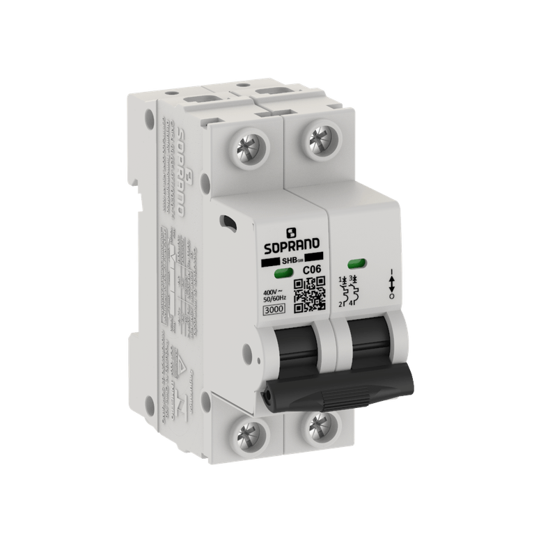 Disjuntor Residencial 2 Polos SHB - GIII - 006A - Soprano-1754422562624