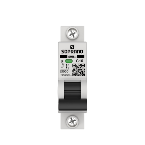 Minidisjuntor Residencial 1 Polo SHB - GIII - 010A - Soprano