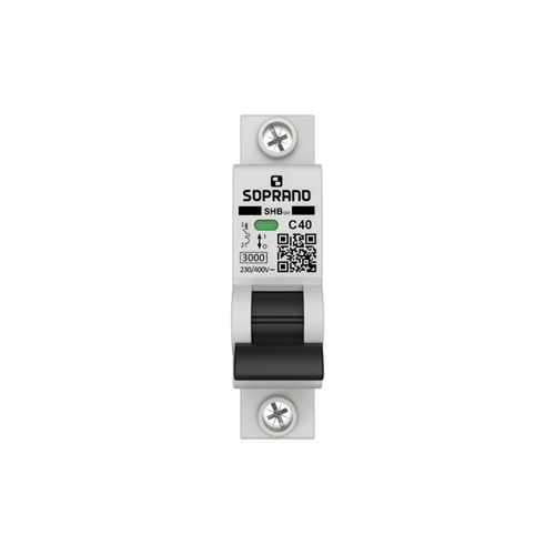 Minidisjuntor Residencial 1 Polo SHB - GIII - 040A - Soprano