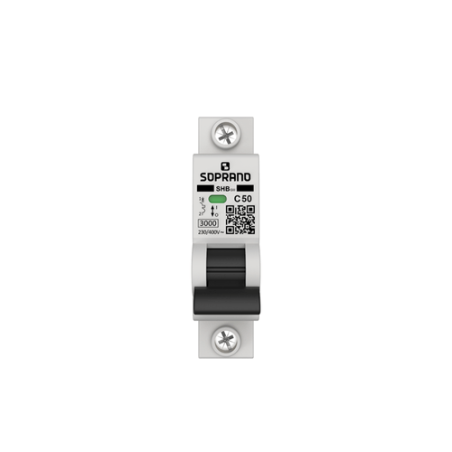 Minidisjuntor Residencial 1 Polo SHB - GIII - 050A - Soprano