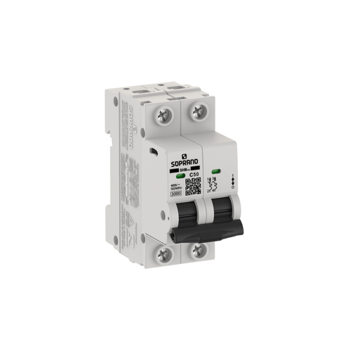 Minidisjuntor Residencial 2 Polos SHB GIII 050A - Soprano