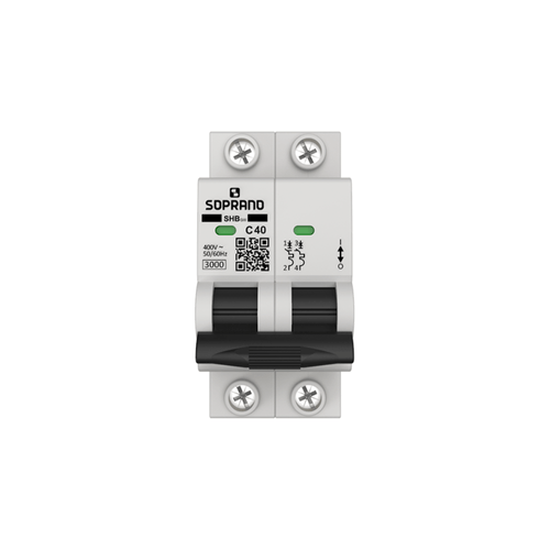 Minidisjuntor Residencial 2 Polos SHB - GIII - 040A - Soprano
