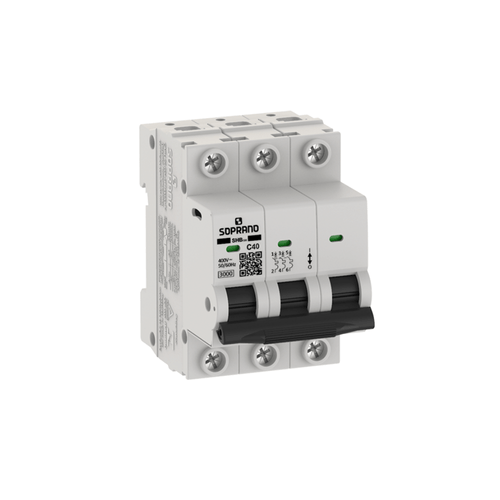 Minidisjuntor Residencial 3 Polos SHB - GIII - 040A - Soprano