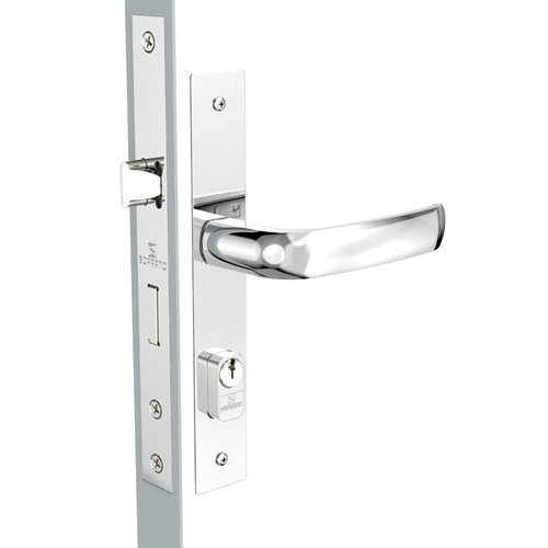 Fechadura Externa Perfil Estreito 20x53 E49 Cromado Ícaro Way - Soprano