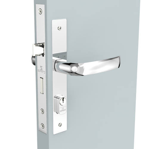 Fechadura Externa Perfil Estreito 20x53 E49 Cromado Ícaro Way - Soprano