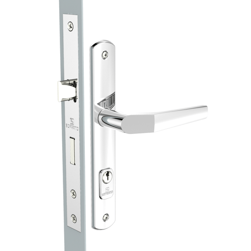 Fechadura Externa Perfil Estreito 20x53 ESP15 PY45 Cromado Popline - Soprano