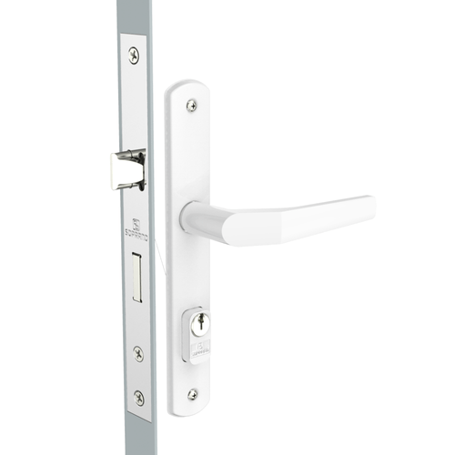 Fechadura Externa Perfil Estreito 20X53 ESP15 PY45 Branco Popline - Soprano