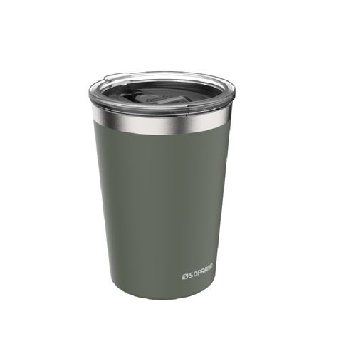 Copo Térmico de Inox com Tampa 310 ml Fig Green Everest - Soprano
