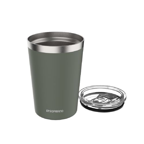 Copo Térmico de Inox com Tampa 310 ml Fig Green Everest - Soprano