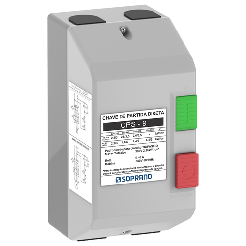 Chave de Partida CPS9 4-6 A 380Vca - Soprano