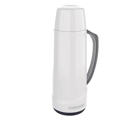 Garrafa Térmica 1 L Branco Cristal - Soprano
