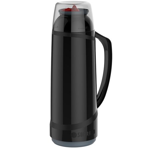 Garrafa Térmica com Bico 1 L Preto - Soprano
