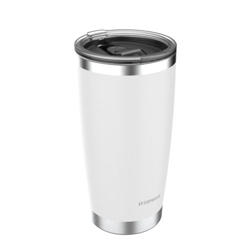 Copo Térmico de Inox com Tampa 500 ml Branco Everest Soprano