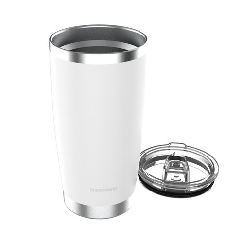 Copo Térmico de Inox com Tampa 500 ml Branco Everest Soprano