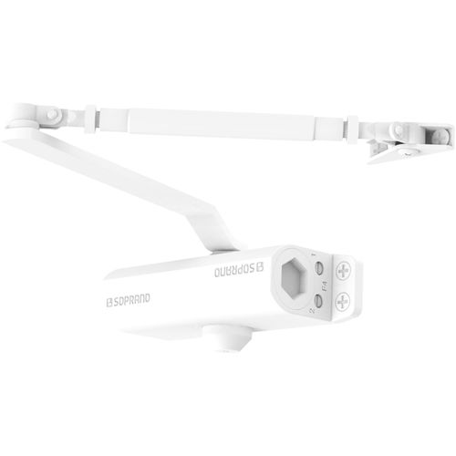 Mola Aérea Hidráulica Força 2 Porta De 25 Kg a 45 Kg Branco A530 - Soprano