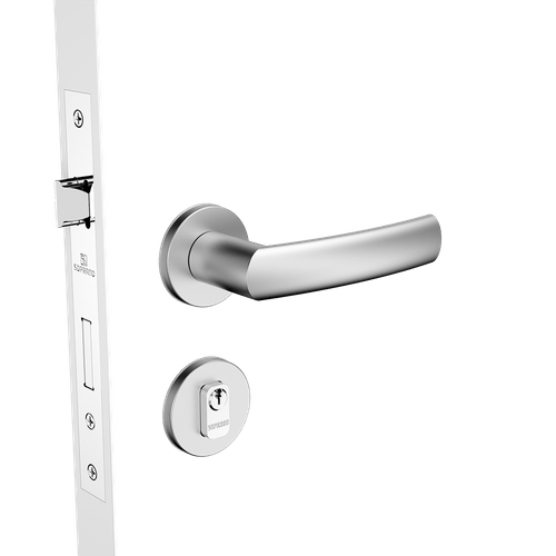 Fechadura Externa 55x70 ROS38 PY53 Inox Escovado Malibu - Soprano
