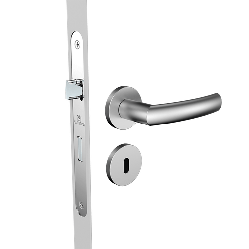 Fechadura Interna 40x53 ROS22 Oval Inox Escovado Jurerê - Soprano