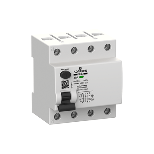 Interruptor Diferencial Residual DRS-A 4 Polos 40A - Soprano