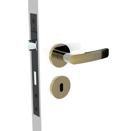 Fechadura Interna 40x53 ROS22 Antique Brass Pali Way - Soprano