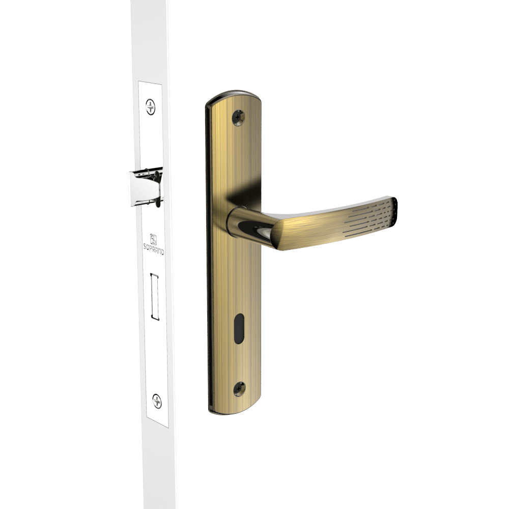 まい Fechadura Externa 40x53 ESP26 PY53 Antique Brass Pali Way