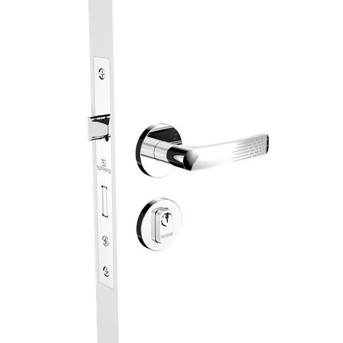 Fechadura Externa 40x53 ROS22 PY53 Cromado Pali Way - Soprano