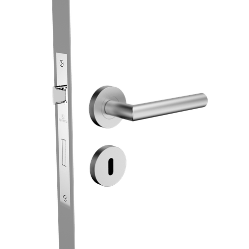Fechadura Interna 55x70 ROS62 Inox Escovado Linna - Soprano