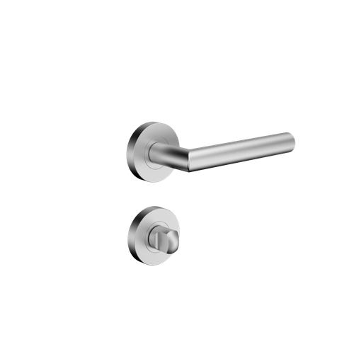 Fechadura Banheiro 55x70 ROS62 Inox Escovado Linna - Soprano