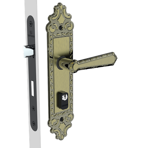 Fechadura Externa 40x53 ESP17 PY53 Oval Colonial Veneza - Soprano