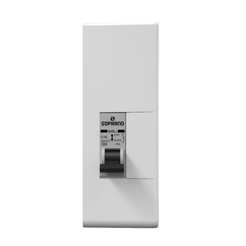 Caixa de Proteção Installbox com Tomada 20A e Disjuntor Monopolar SHB1 GII-C0 16A - Soprano