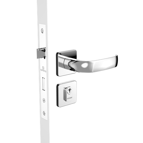 Fechadura Externa 40x53  ROS24 PY53 Cromado Ícaro - Soprano