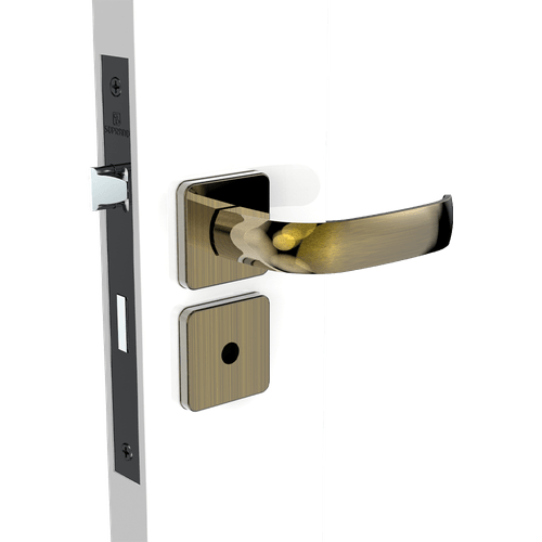 Fechadura Banheiro 40x53 ROS24 Antique Brass Ícaro  - Soprano