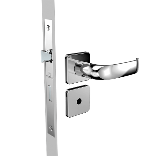 Fechadura Banheiro 40x53 ROS24 Cromado Ícaro - Soprano