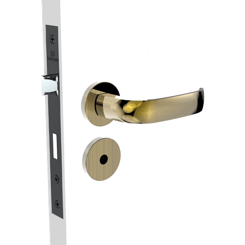 Fechadura Banheiro 40x53 ROS22 Antique Brass Ícaro - Soprano