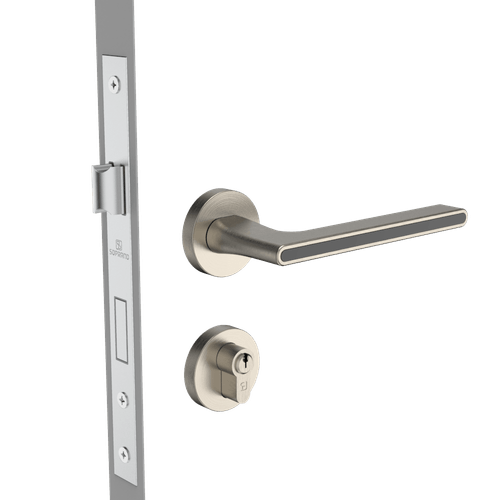 Fechadura Externa 55x72 ROS59 PY75 Acetinado Allegro - Soprano