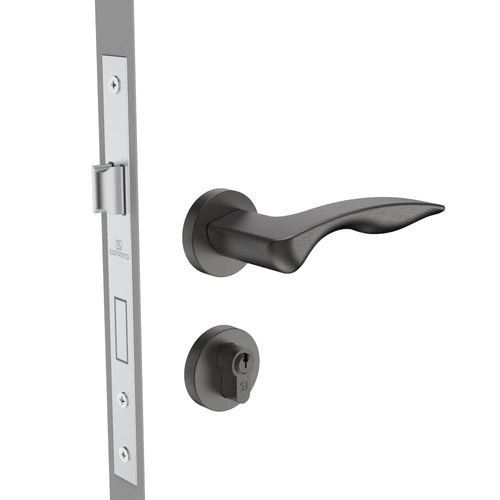 Fechadura Externa 55x72 ROS59 PY75 Grafite Presto - Soprano