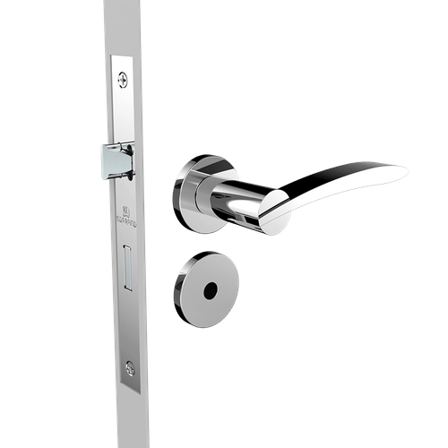 Fechadura Banheiro 40x53 ROS22 Cromado Hórus - Soprano