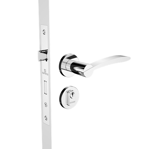 Fechadura Externa 40x53 ROS22 PY53 Cromado Hórus - Soprano